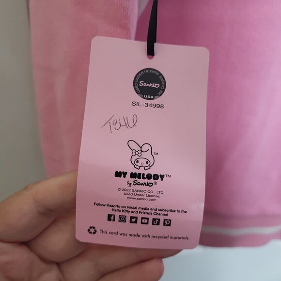 Sanrio My Melody Embroidered Panel Crewneck - BoxLunch Exclusive - Size Medium - Picture 6 of 14